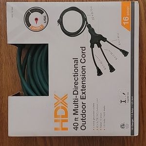 HDX Multi-Directional Outdoor Extension Cord